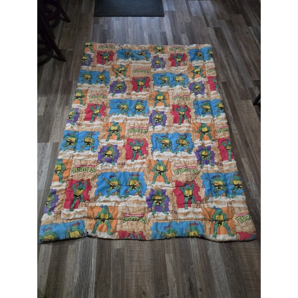 Vintage 1988 The Bibb Company Teenage Mutant Ninja Turtles Twin Comforter
